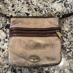Fossil Leather Crossbody Bag